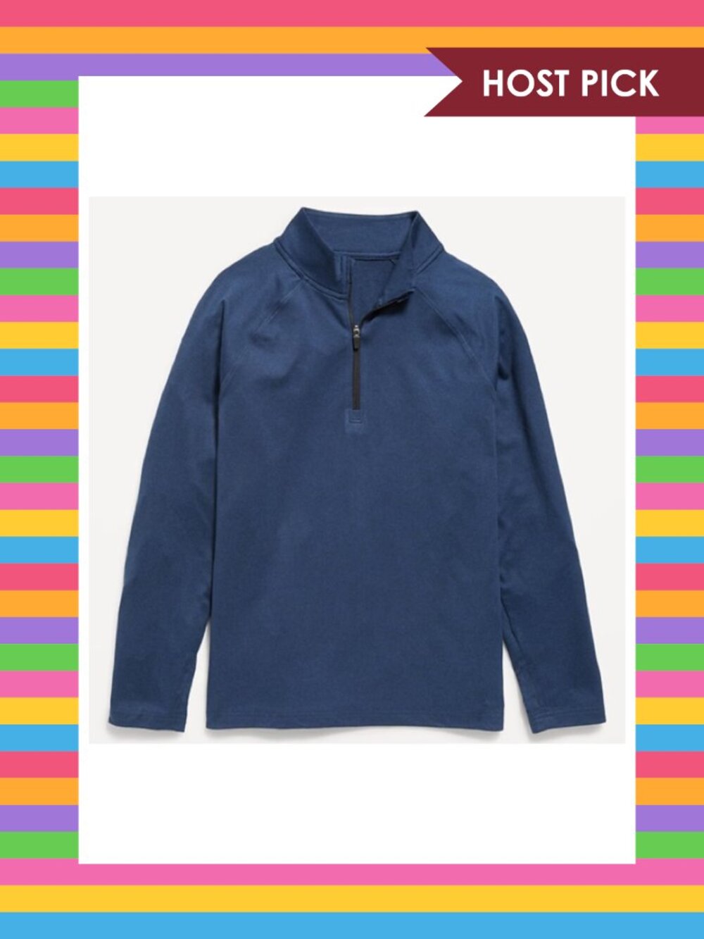 Old Navy CloudMotion 1/4-Zip Performance Top - Navy (S, 6/7)